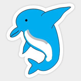 Cute dolphin doodle design Sticker